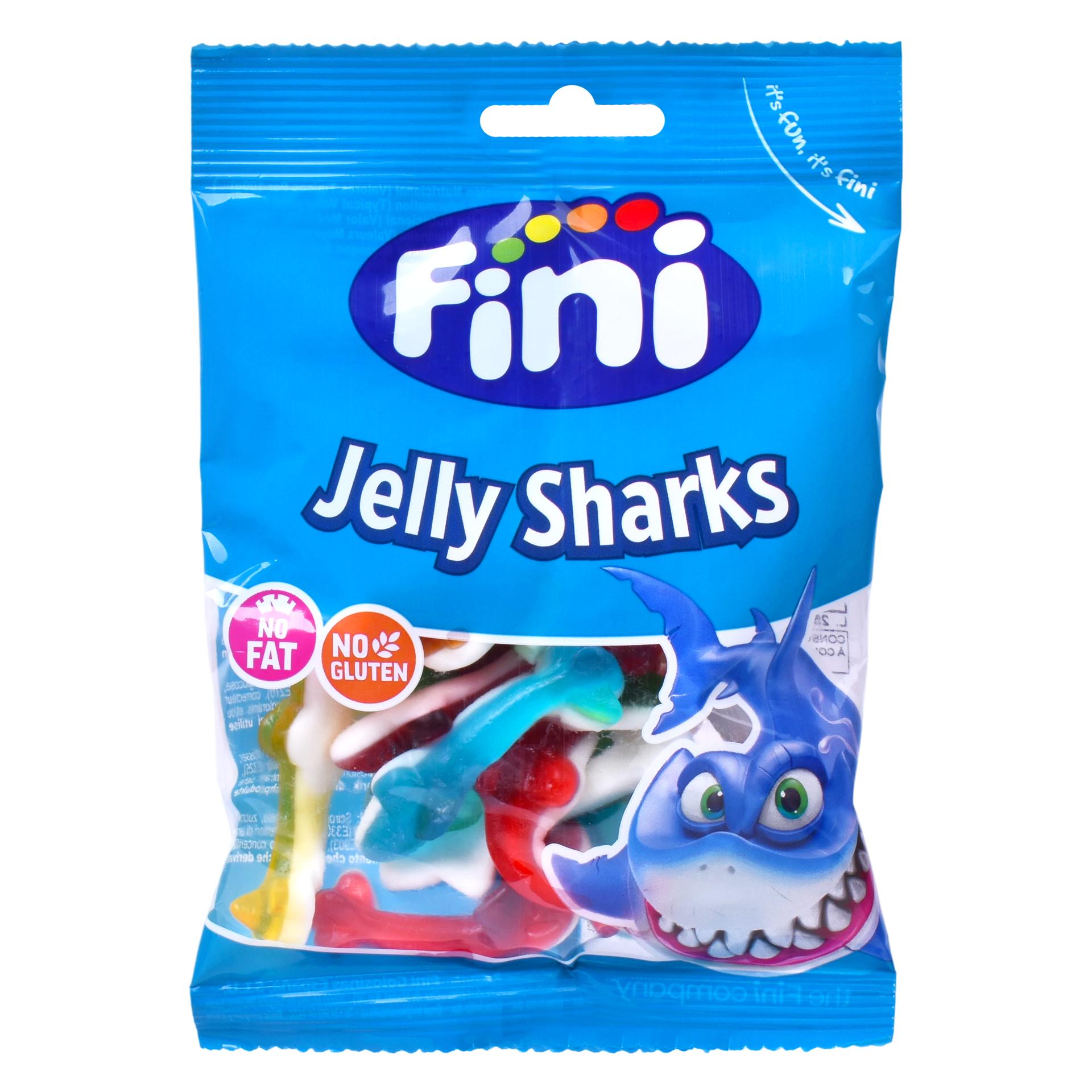 FINI GOMAS JELLY SHARKS 90G CX12 FINI GOMAS JELLY SHARKS 90G CX12