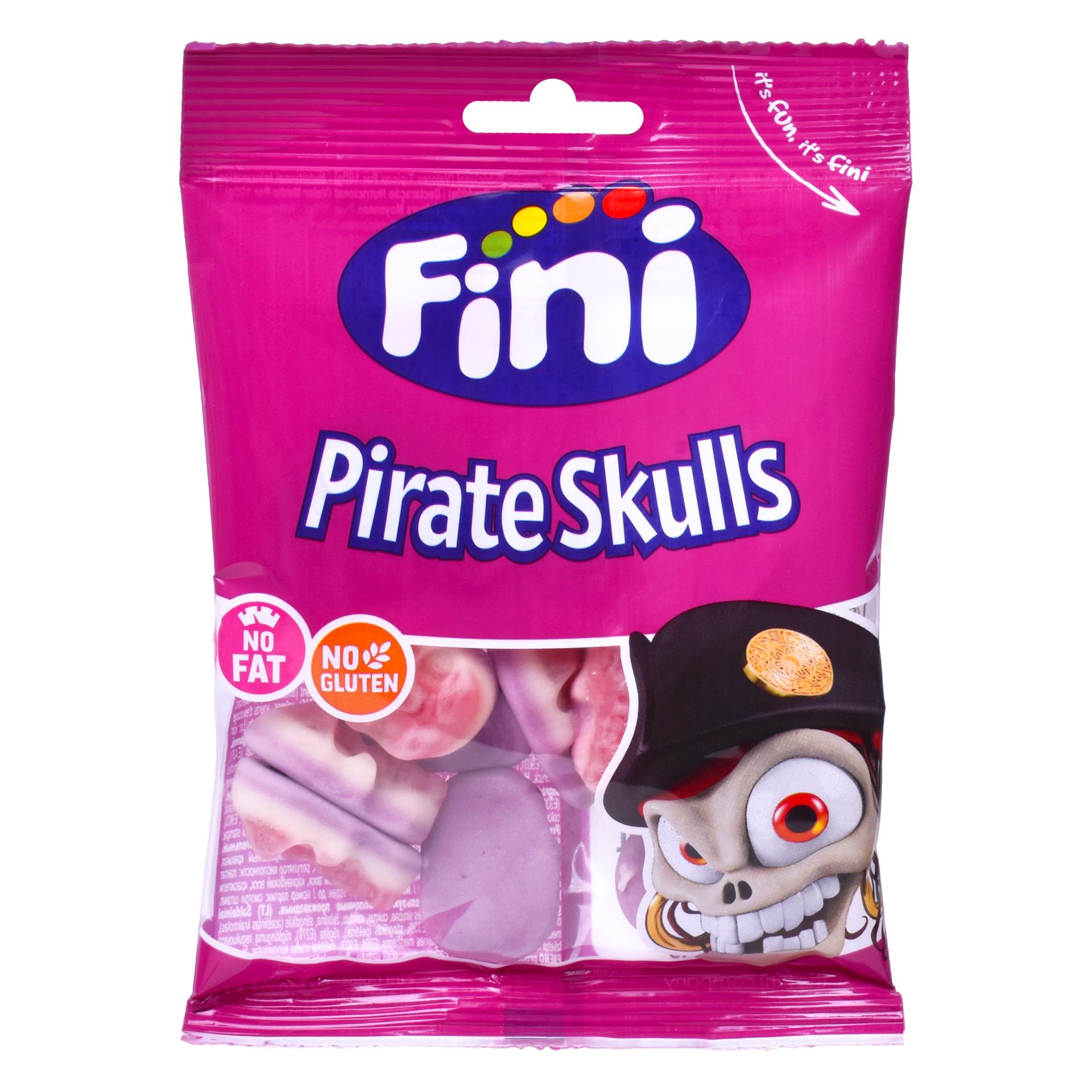 FINI GOMA PIRATE SKULLS 90GRS CX12 FINI GOMA PIRATE SKULLS 90GRS CX12