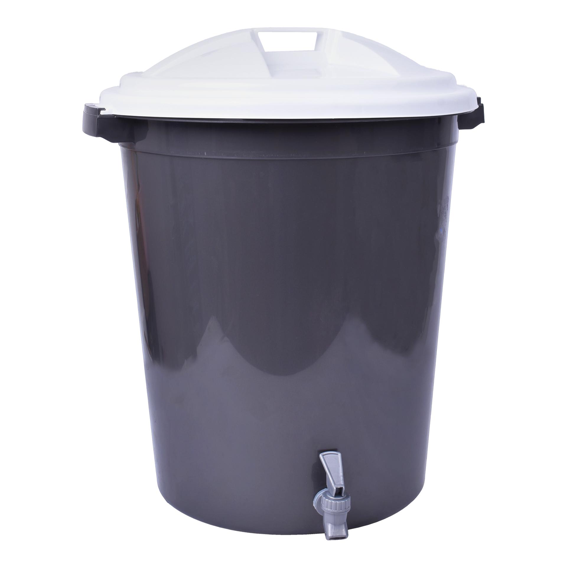 CAIXOTE LIXO C/TORNEIRA 50L 0302 CX6 CAIXOTE LIXO C/TORNEIRA 50L 0302 CX6
