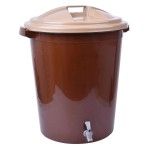 CAIXOTE LIXO C/TORNEIRA 50L 0302 CX6 CAIXOTE LIXO C/TORNEIRA 50L 0302 CX6