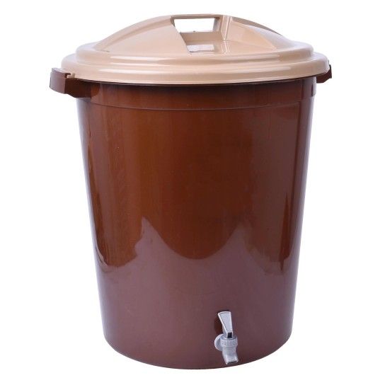 CAIXOTE LIXO C/TORNEIRA 50L 0302 CX6 CAIXOTE LIXO C/TORNEIRA 50L 0302 CX6