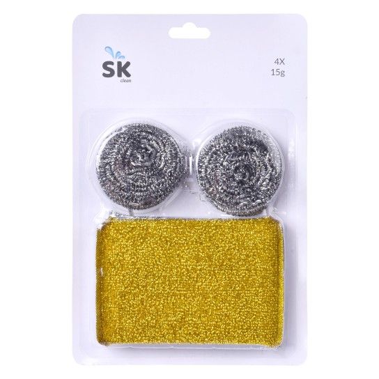 ESFREG.AÇO+OURO/PRATA 4X15G SK119-906 CX48 ESFREG.AÇO+OURO/PRATA 4X15G SK119-906 CX48