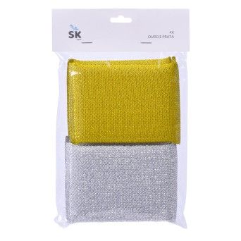 ESFREGAO OURO/PRATA SK 119-912 CX48