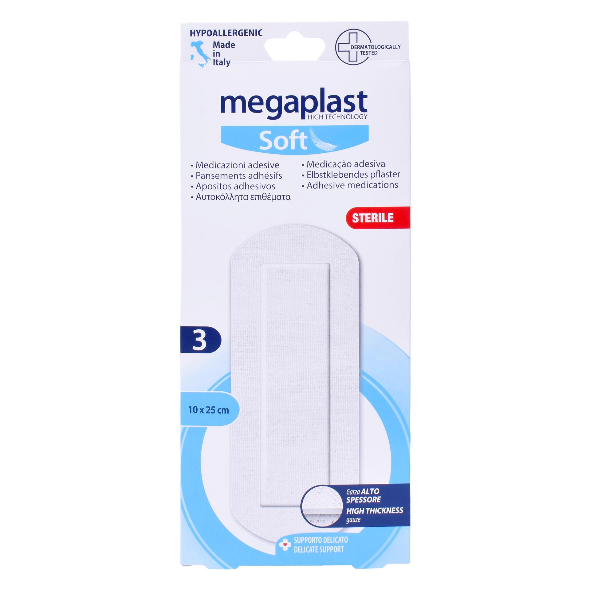 MEGAPLAST PENSO/GAZE 10X25 3UNI 120399 MEGAPLAST PENSO/GAZE 10X25 3UNI 120399