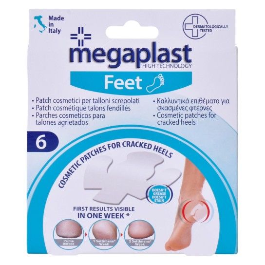 MEGAPLAST P/ PES RACHADOS 6UN 112844 MEGAPLAST P/ PES RACHADOS 6UN 112844