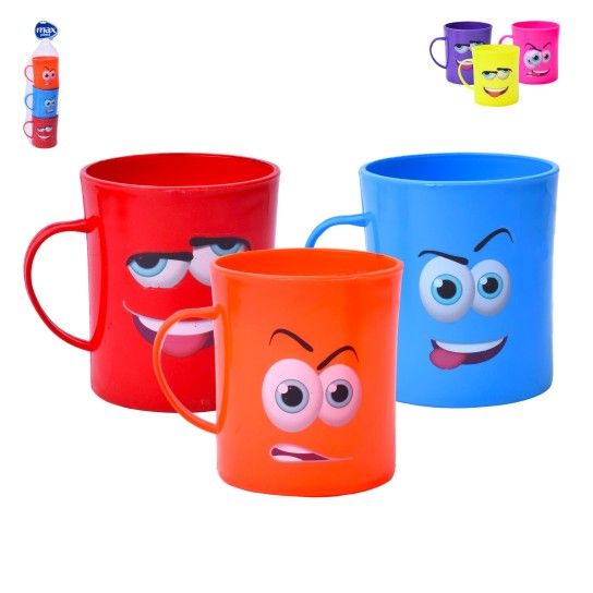 CONJ 3 CANECAS PLASTICO 1673 CX24 CONJ 3 CANECAS PLASTICO 1673 CX24