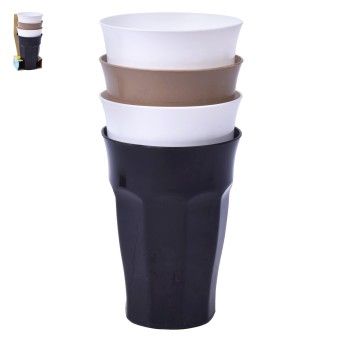 CONJ 4 COPOS PLASTICO 0328 CX24