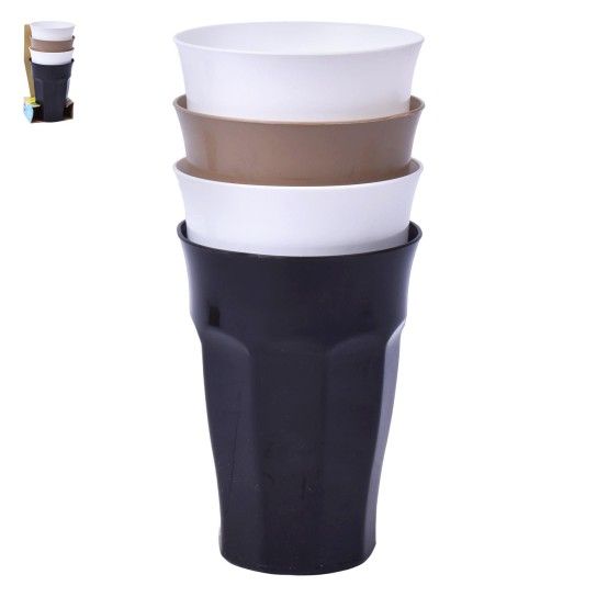 CONJ 4 COPOS PLASTICO 0328 CX24 CONJ 4 COPOS PLASTICO 0328 CX24