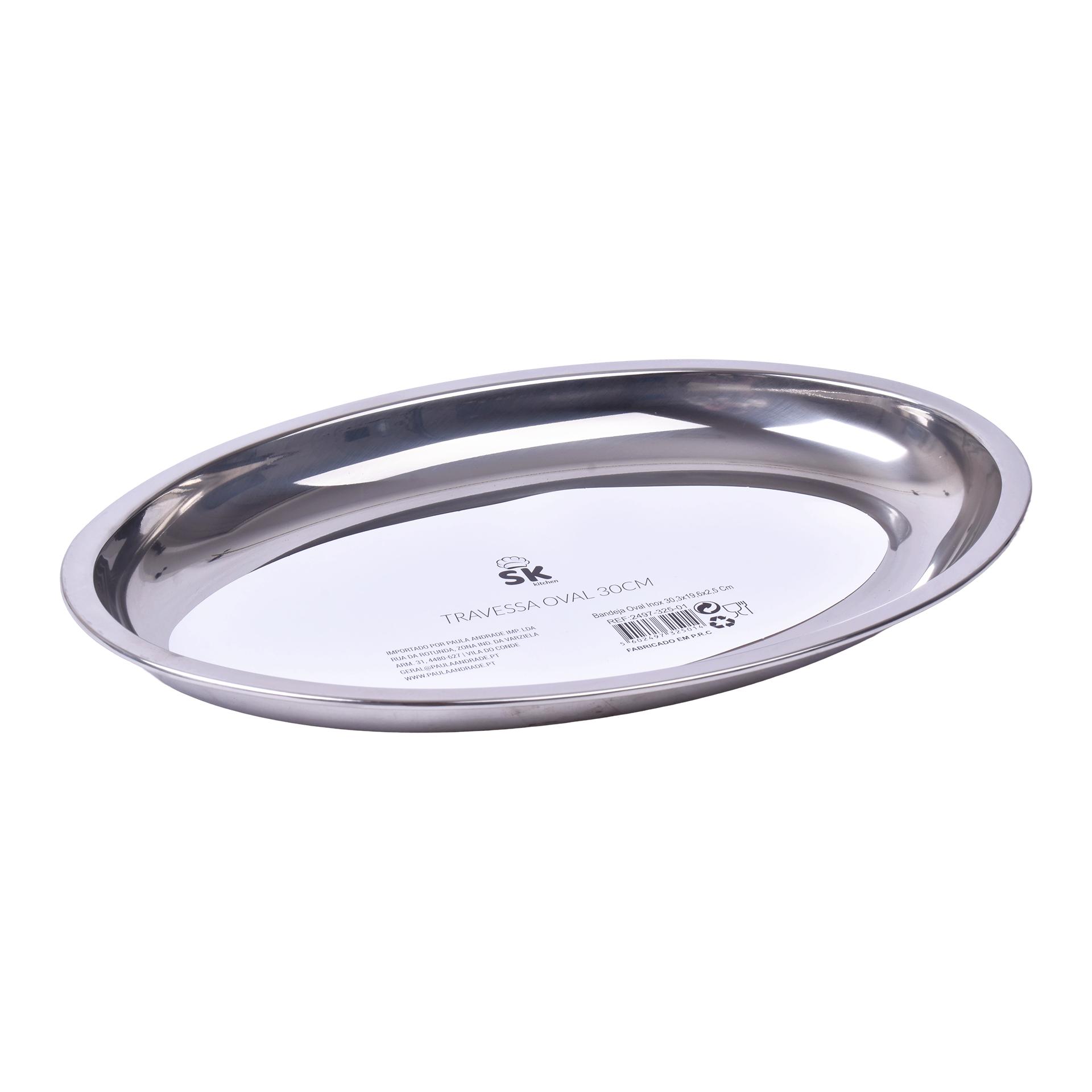 BANDEJA OVAL INOX 30 2497-325-01 CX48 BANDEJA OVAL INOX 30 2497-325-01 CX48
