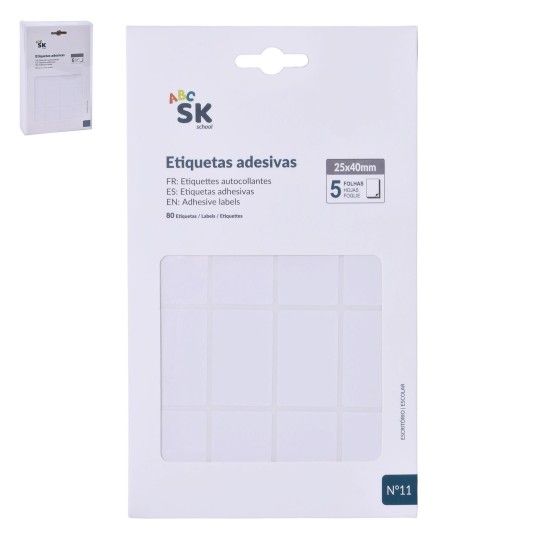 ETIQ ADESIVAS 5PAG 25X40 2681-790 CX288