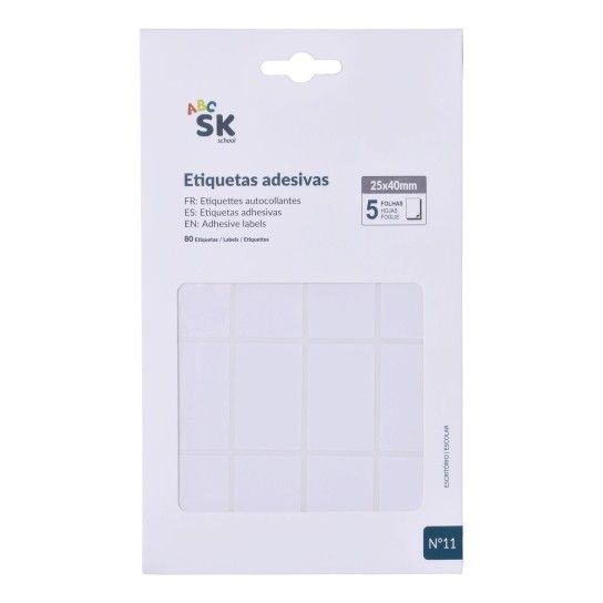 ETIQ ADESIVAS 5PAG 25X40 2681-790 CX288