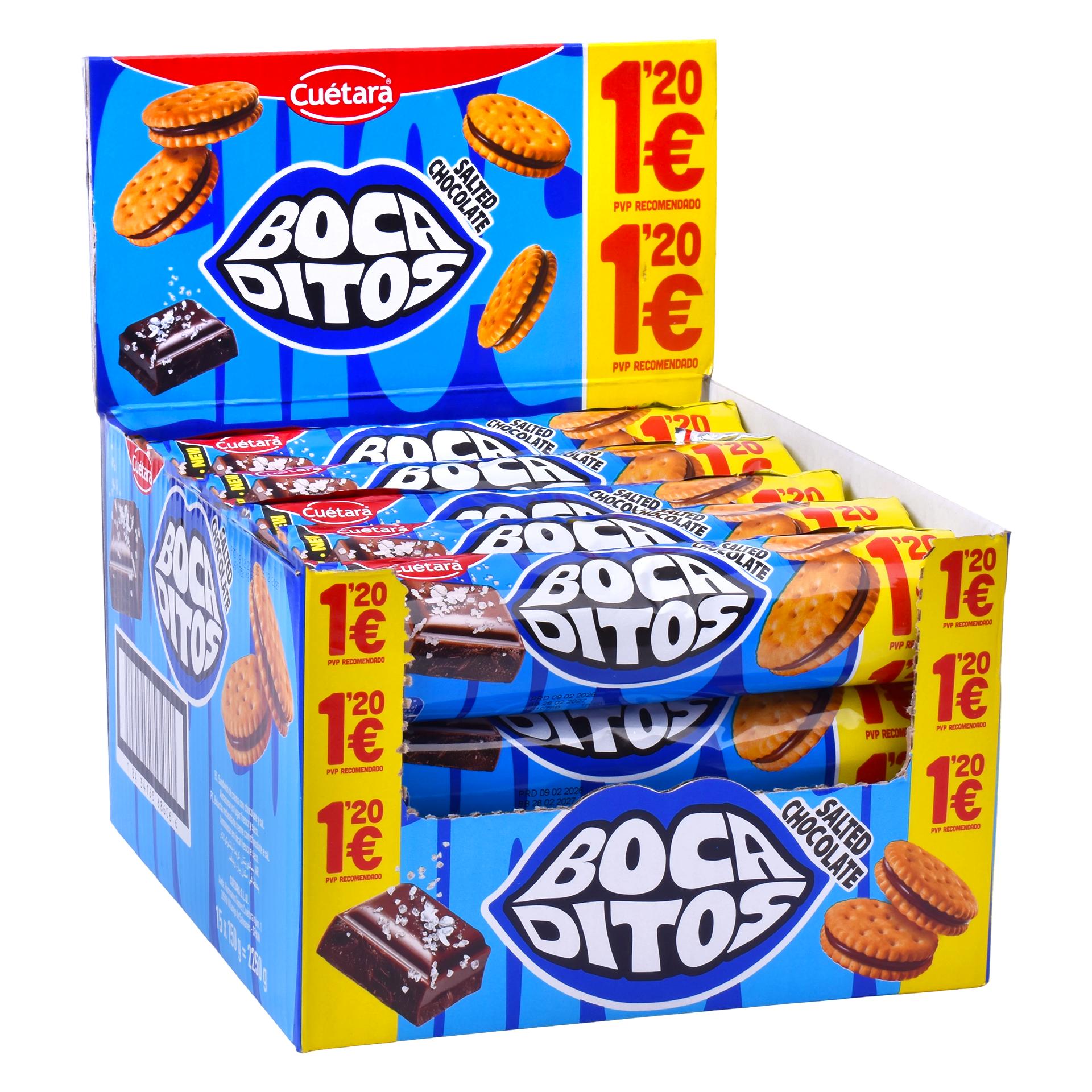 CUETARA BOCADITOS CHOC SALTED 150GR PV1.2 CUETARA BOCADITOS CHOC SALTED 150GR PV1.2