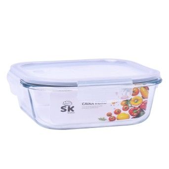 CAIXA VIDRO QUADRADO 1,1L SK 163-03