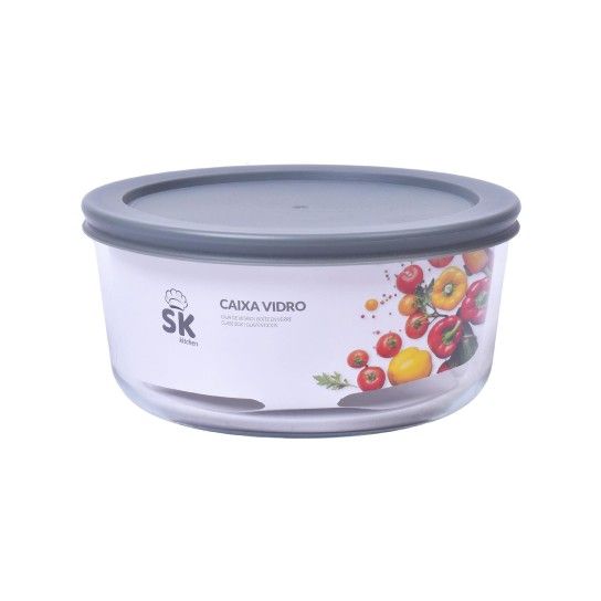 CAIXA VIDRO REDONDO 490ML SK 163-10 CX24 CAIXA VIDRO REDONDO 490ML SK 163-10 CX24