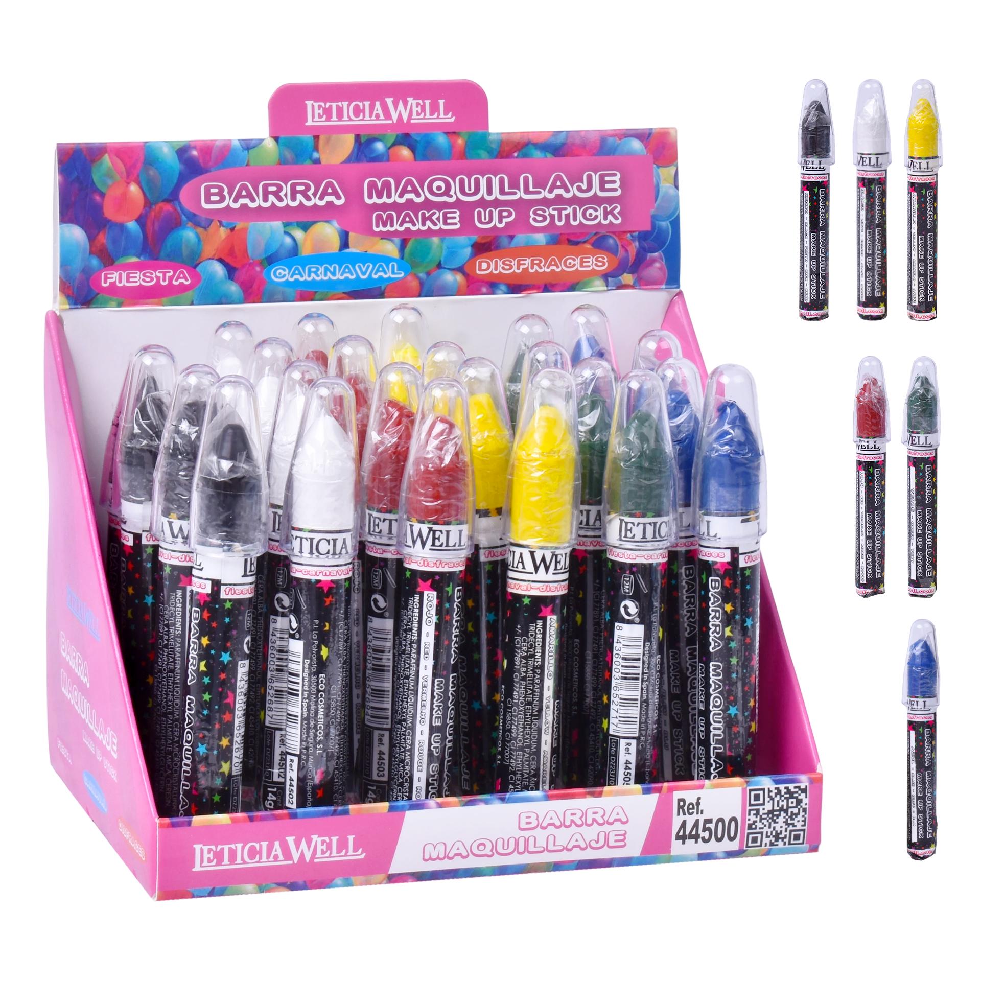 MAKE UP CARNAVAL 6 CORES 24UN REF44500 MAKE UP CARNAVAL 6 CORES 24UN REF44500