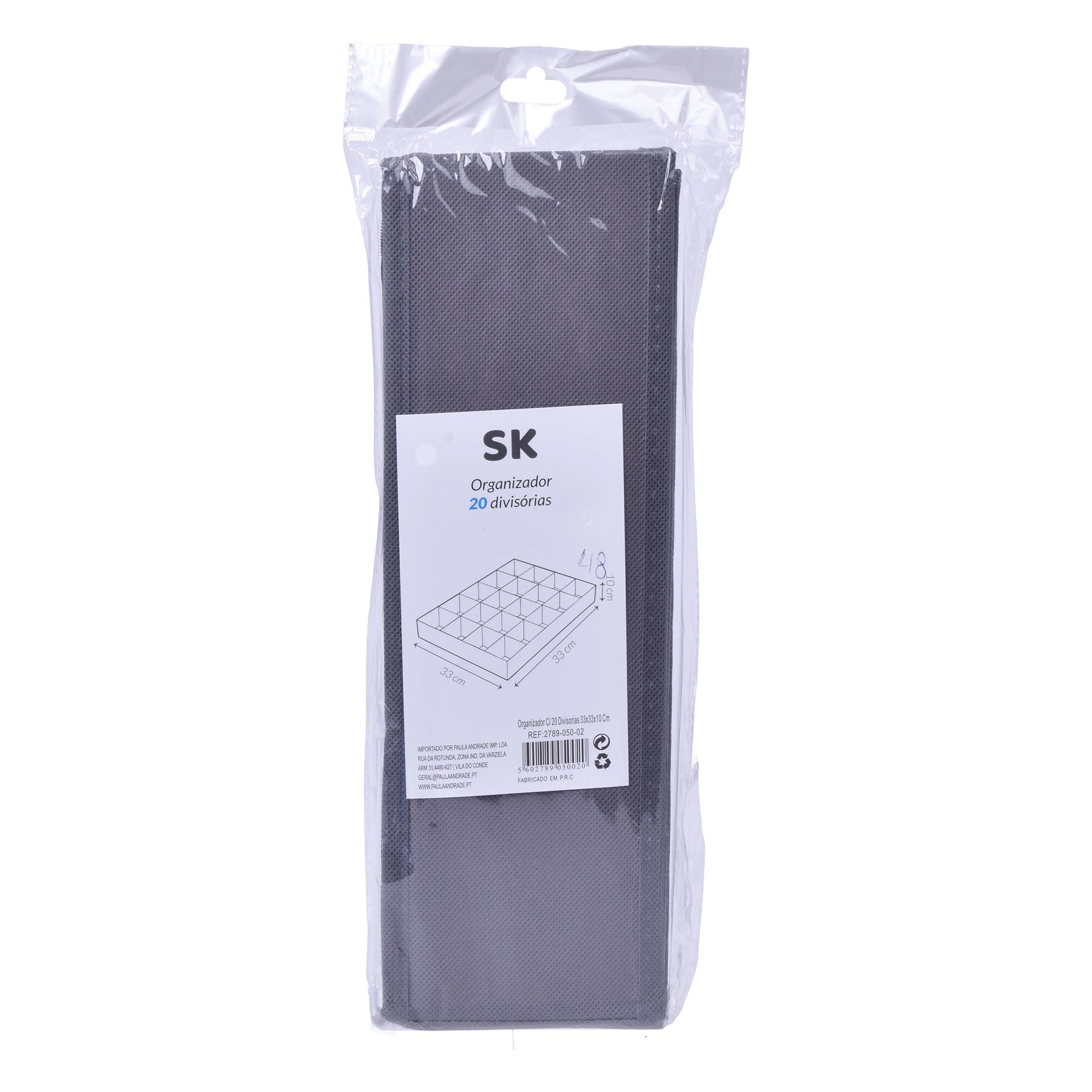 ORGANIZADOR 33X33X10CM SK 2789-050-02 CX48 ORGANIZADOR 33X33X10CM SK 2789-050-02 CX48