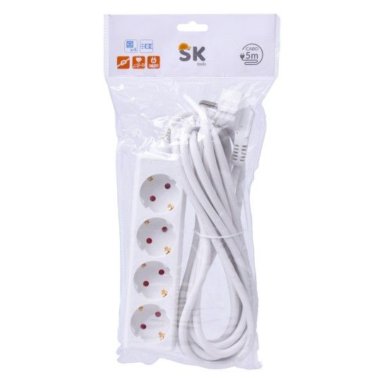 EXTENSAO 5M 4 TOMADAS HY-1014-5 CX25 EXTENSAO 5M 4 TOMADAS HY-1014-5 CX25