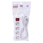 EXTENSAO 3M 4 TOMADAS HY-1114S-3 CX25 EXTENSAO 3M 4 TOMADAS HY-1114S-3 CX25