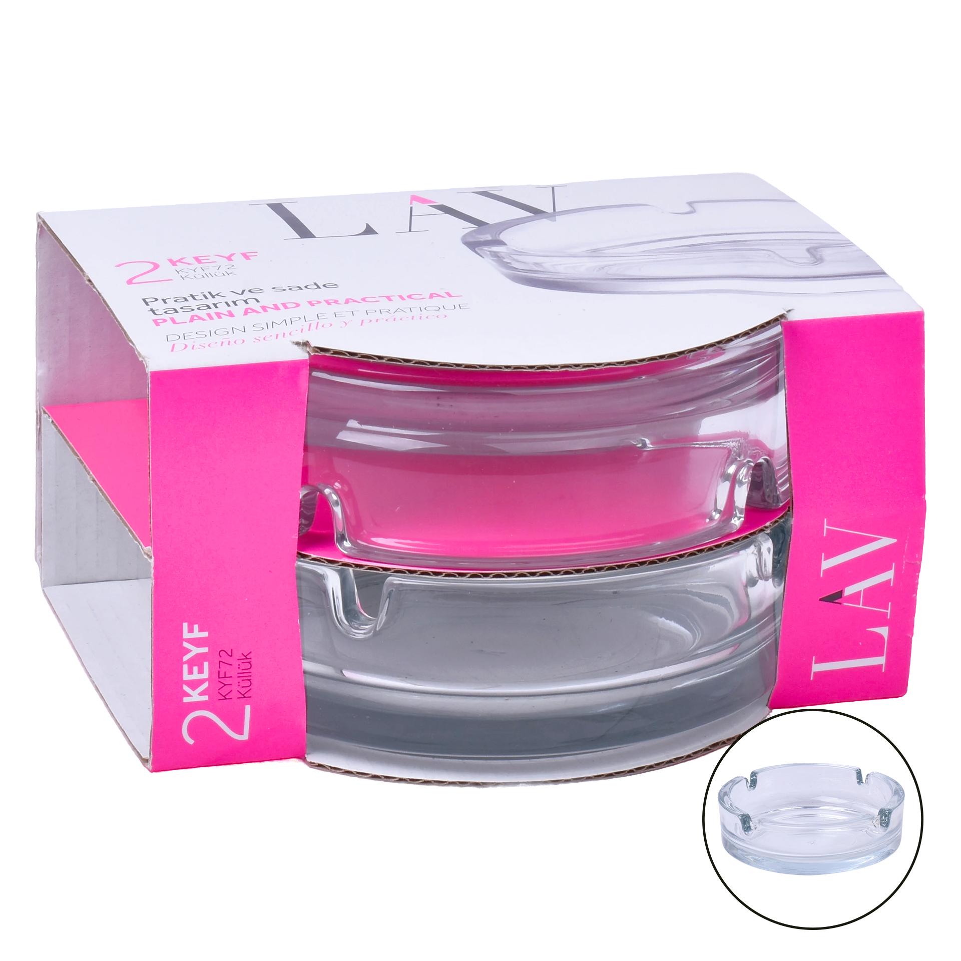 CONJ. 2 CINZEIROS VIDRO CX24 CONJ. 2 CINZEIROS VIDRO CX24