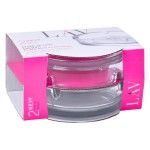 CONJ. 2 CINZEIROS VIDRO CX24 CONJ. 2 CINZEIROS VIDRO CX24