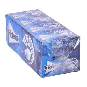 TRIDENT 60MIN PEPPERMINT 16X22G