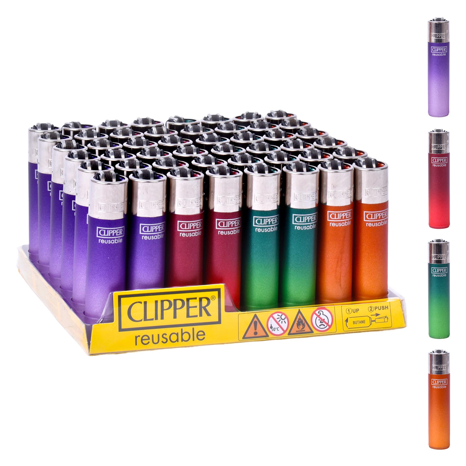 ISQUEIRO CLIPPER 48UN REUT. METALLIC MIX 5 ISQUEIRO CLIPPER 48UN REUT. METALLIC MIX 5