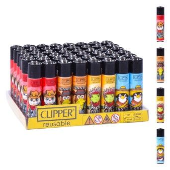 ISQUEIRO CLIPPER 48UN  REUT. HOLLYWOOD ANIMALS 1