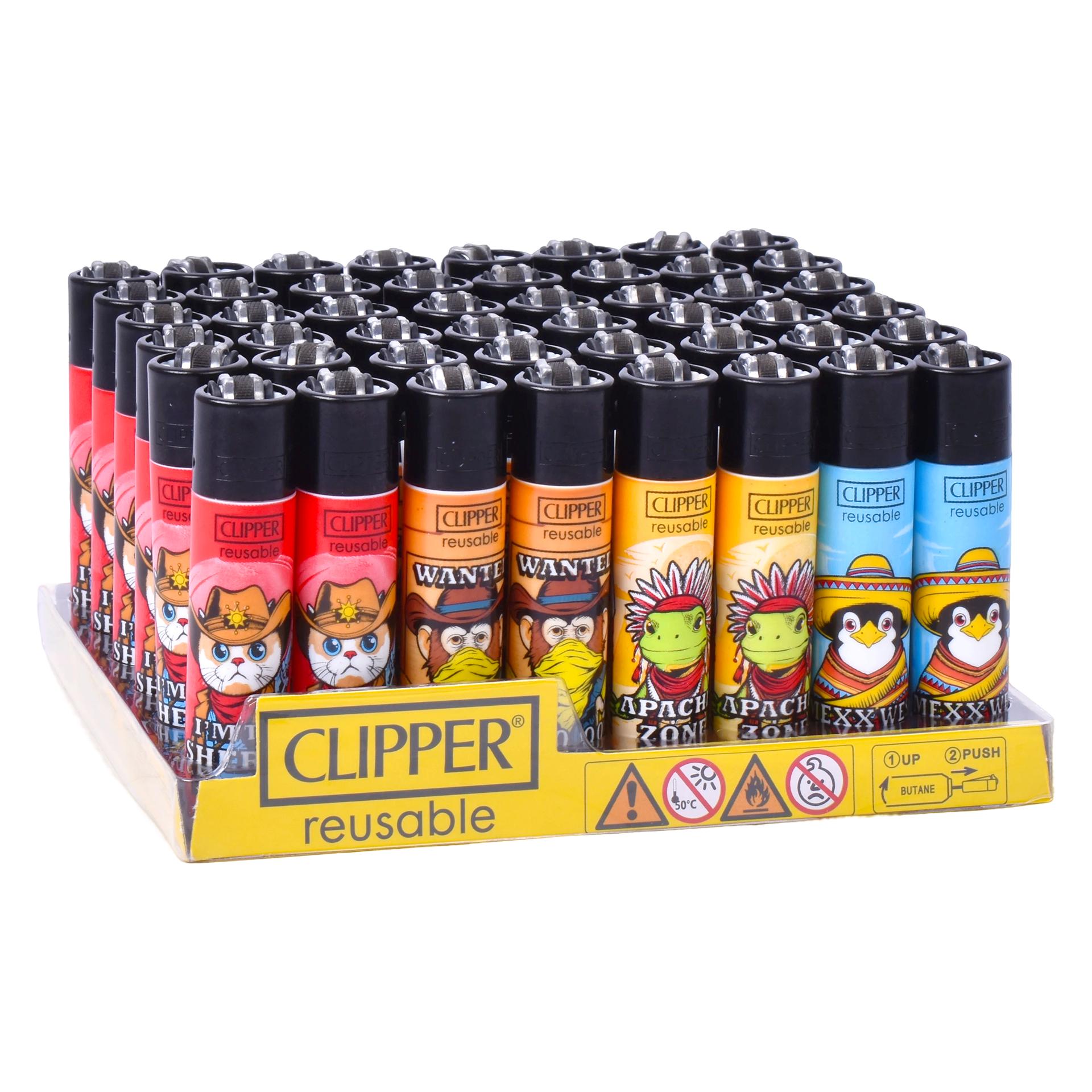 ISQUEIRO CLIPPER 48UN REUT. HOLLYWOOD ANIMALS 1 ISQUEIRO CLIPPER 48UN REUT. HOLLYWOOD ANIMALS 1