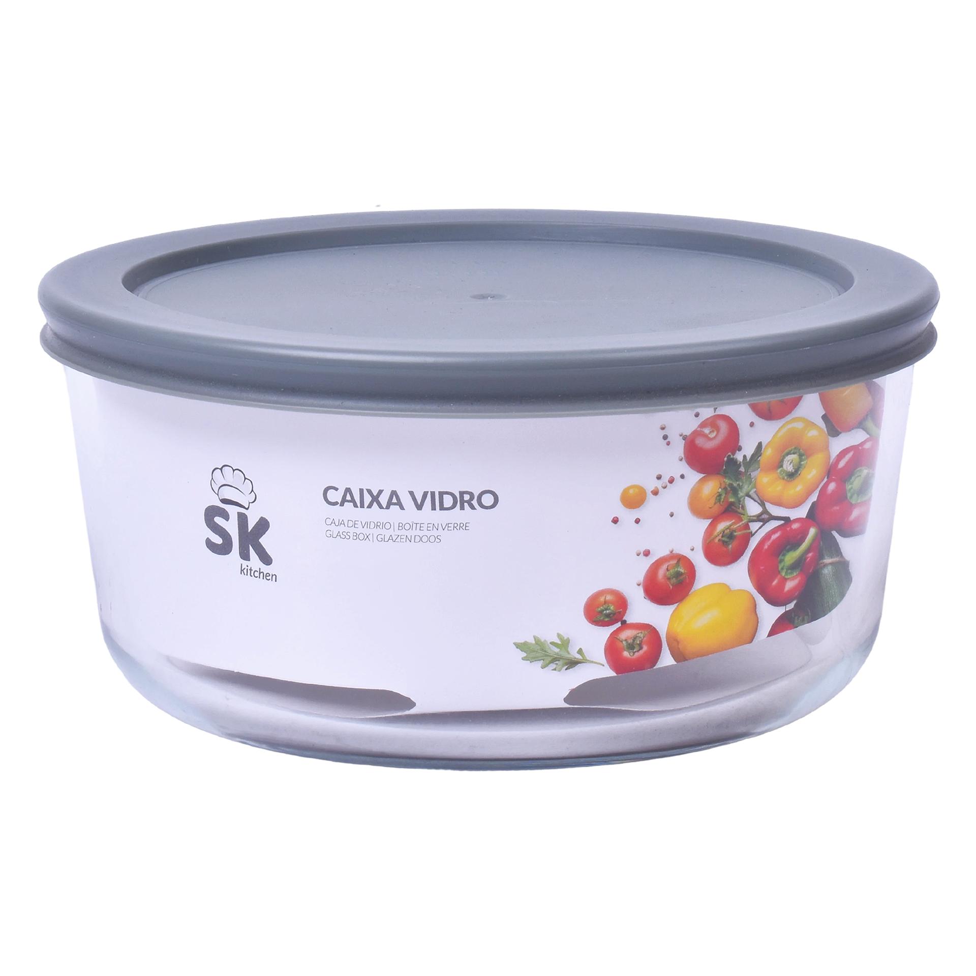 CAIXA VIDRO REDONDO 1658ML SK 163-12 CAIXA VIDRO REDONDO 1658ML SK 163-12