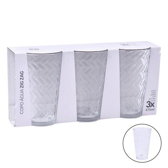 COPO AGUA ZIGZAG 475ML 424-95 CX8