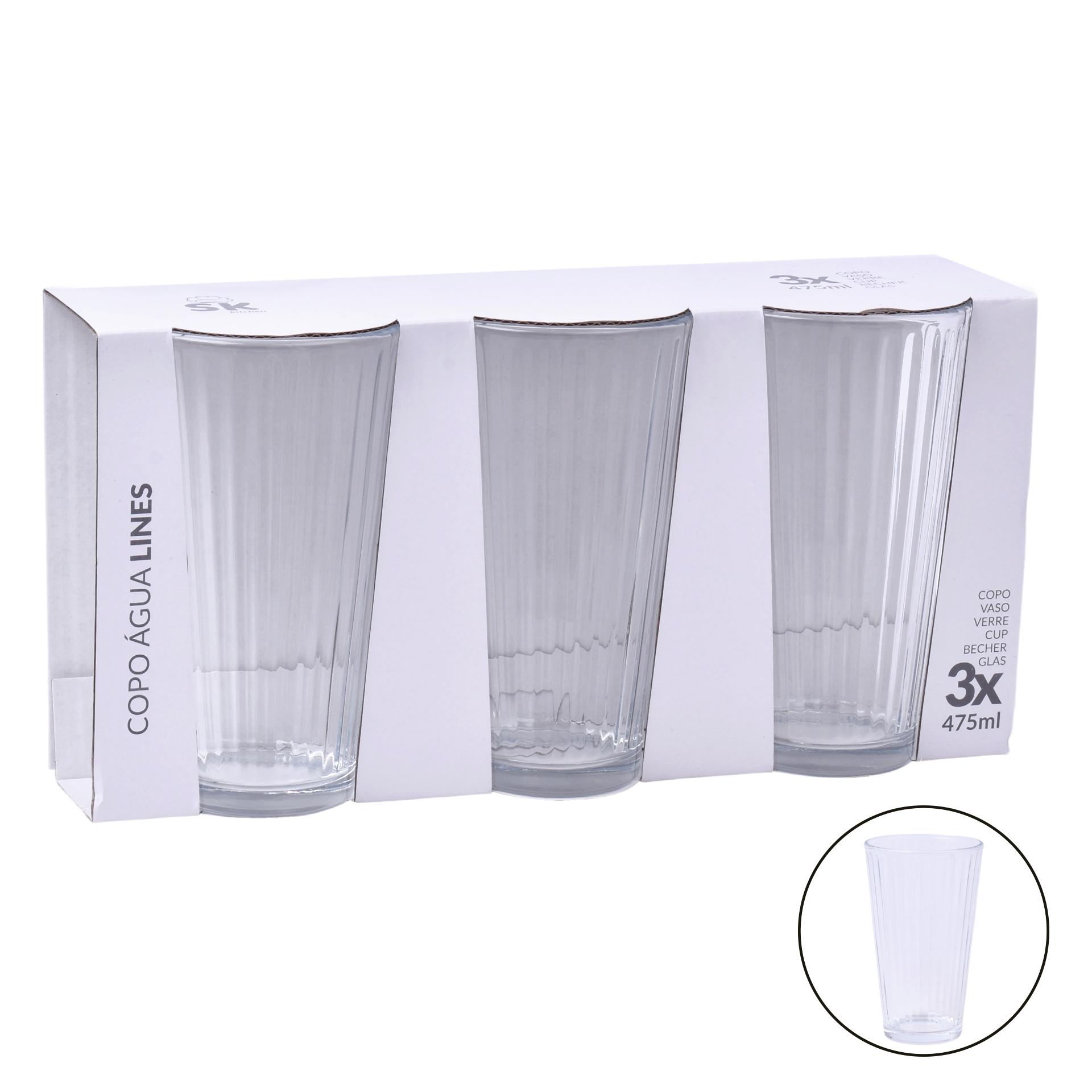 COPO AGUA LINES 475ML 424-96 CX8 COPO AGUA LINES 475ML 424-96 CX8
