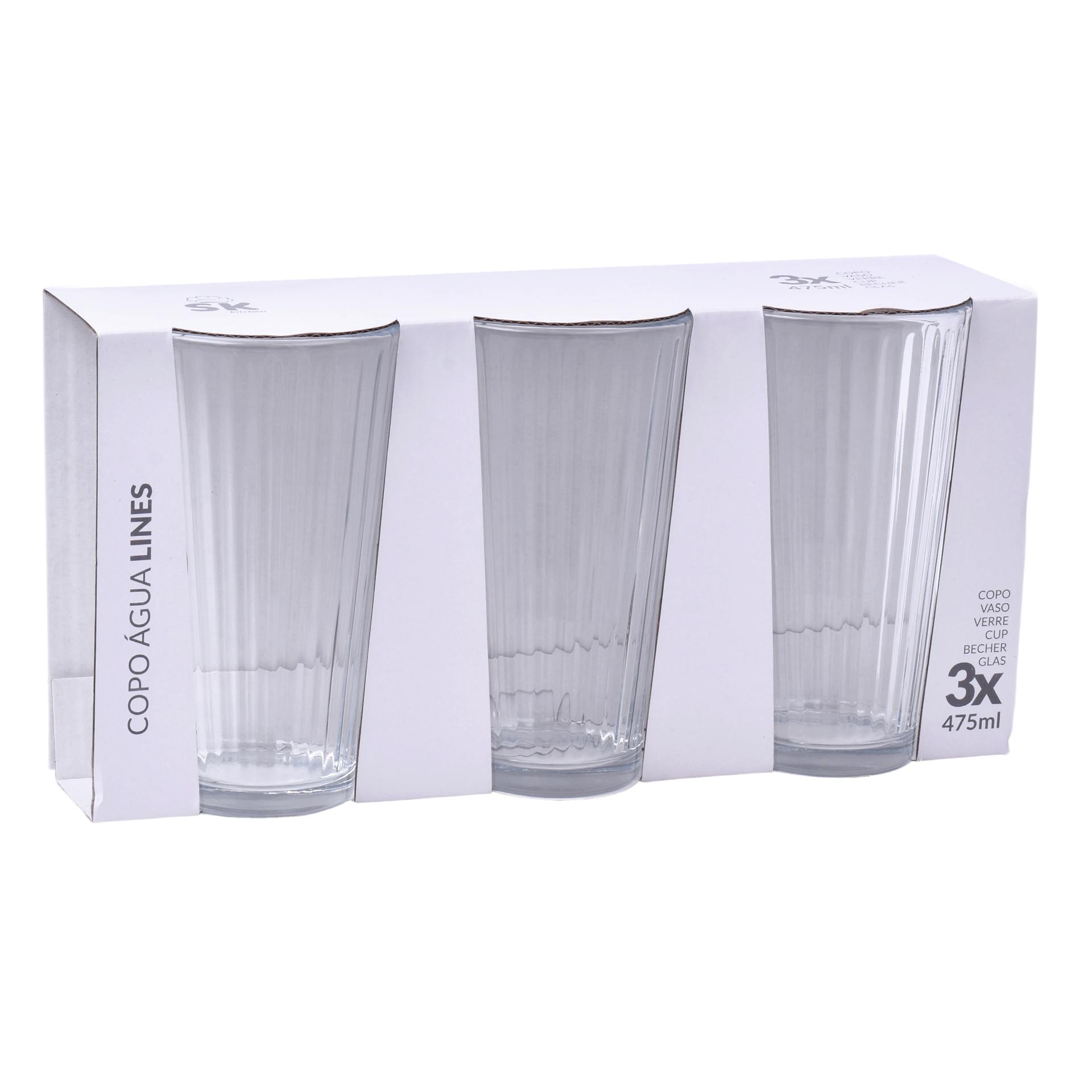 COPO AGUA LINES 475ML 424-96 CX8 COPO AGUA LINES 475ML 424-96 CX8
