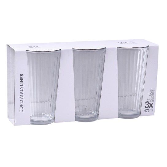 COPO AGUA LINES 475ML 424-96 CX8 COPO AGUA LINES 475ML 424-96 CX8