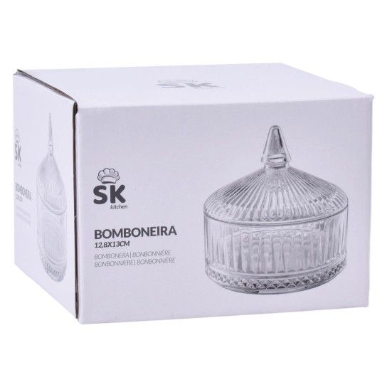 BOMBONEIRA 12,8X13CM SK 424-54 CX12 BOMBONEIRA 12,8X13CM SK 424-54 CX12