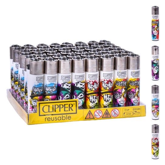 ISQUEIRO CLIPPER 48UN  REUT. GRAFFITI SOUL