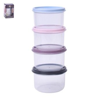 CONJ 4 CAIXAS PLAST 175ML SK AK-799 CX24