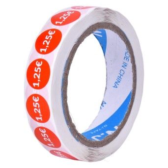 ROLO 1000UN ETIQUETAS 1,25 EURO ROLO 1000UN ETIQUETAS 1,25 EURO