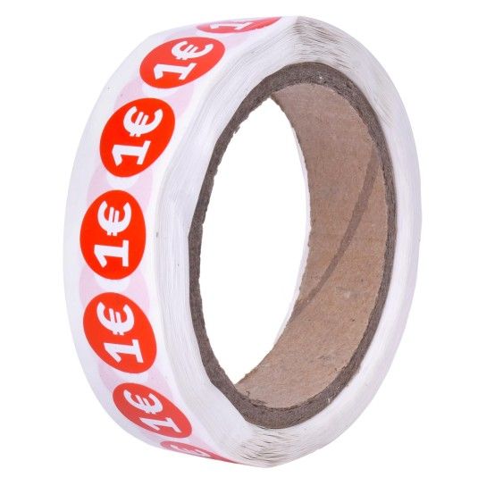 ROLO 1000UN ETIQUETAS 1 EURO ROLO 1000UN ETIQUETAS 1 EURO