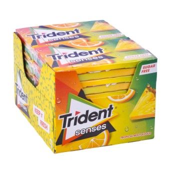 TRIDENT SENSES TROPICAL MIX 12X23G