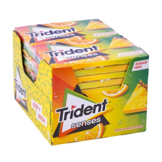 TRIDENT SENSES TROPICAL MIX 12X23G TRIDENT SENSES TROPICAL MIX 12X23G