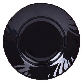 PRATO TRIANON PRETO SOPA 22,5CM