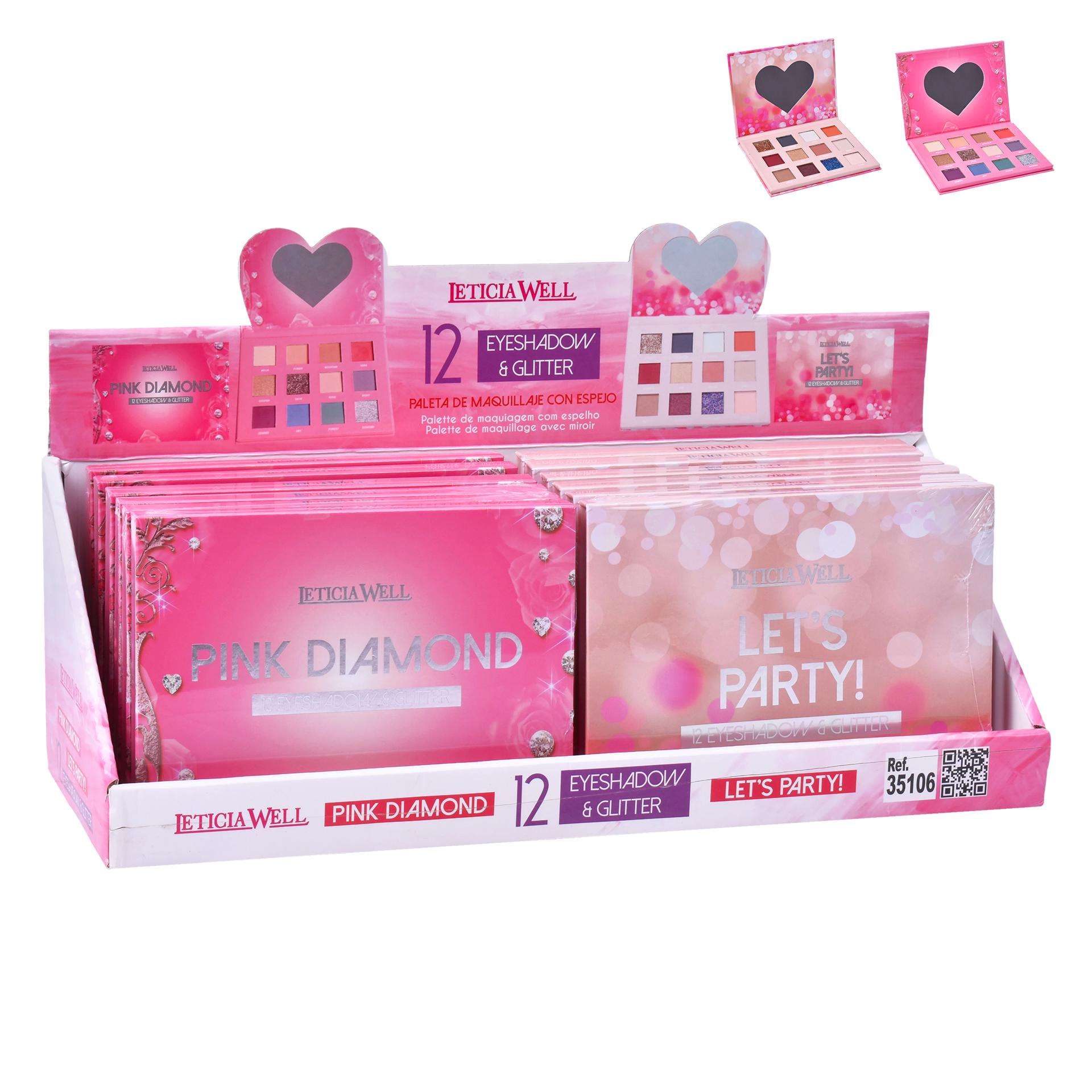 PALETA MAQUILHAGEM 12 CORES 12UN 44135 PALETA MAQUILHAGEM 12 CORES 12UN 44135