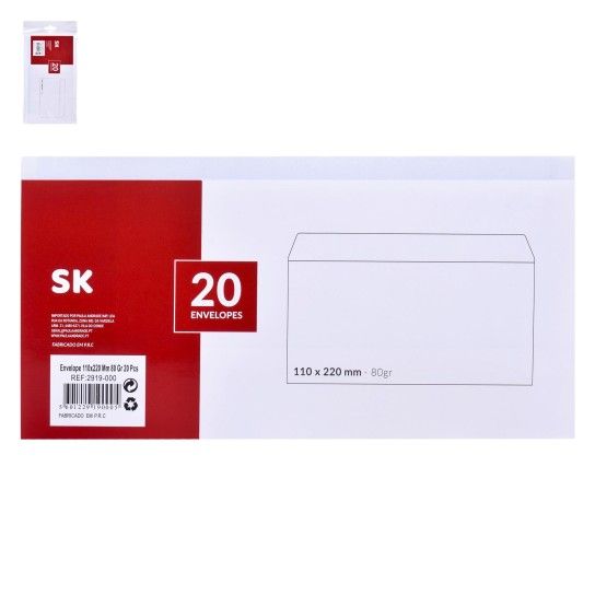 ENVELOPE 110X220 20UN 2919-000 CX120 ENVELOPE 110X220 20UN 2919-000 CX120