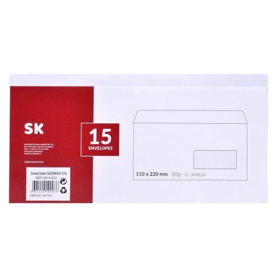 ENVELOPE JAN 110X220 15UN 2919-003 CX120 ENVELOPE JAN 110X220 15UN 2919-003 CX120