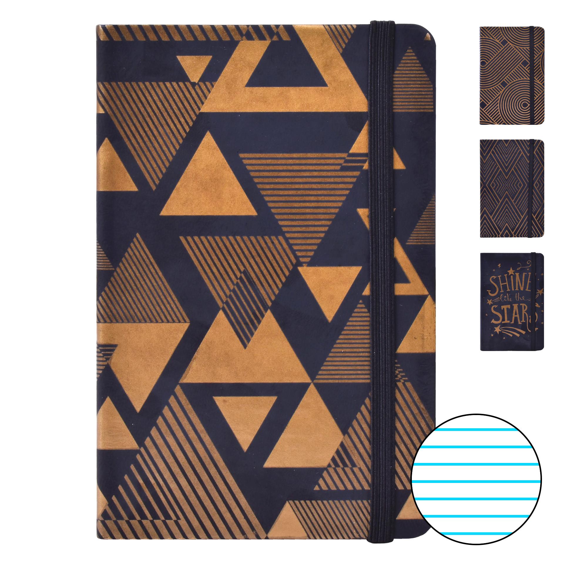 NOTEBOOK 90X140 GOLD BLACK NOTEBOOK 90X140 GOLD BLACK