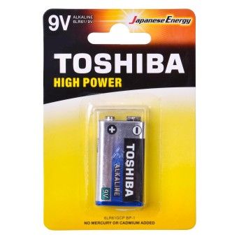 PILHA TOSHIBA 6LR61 9V 1UN