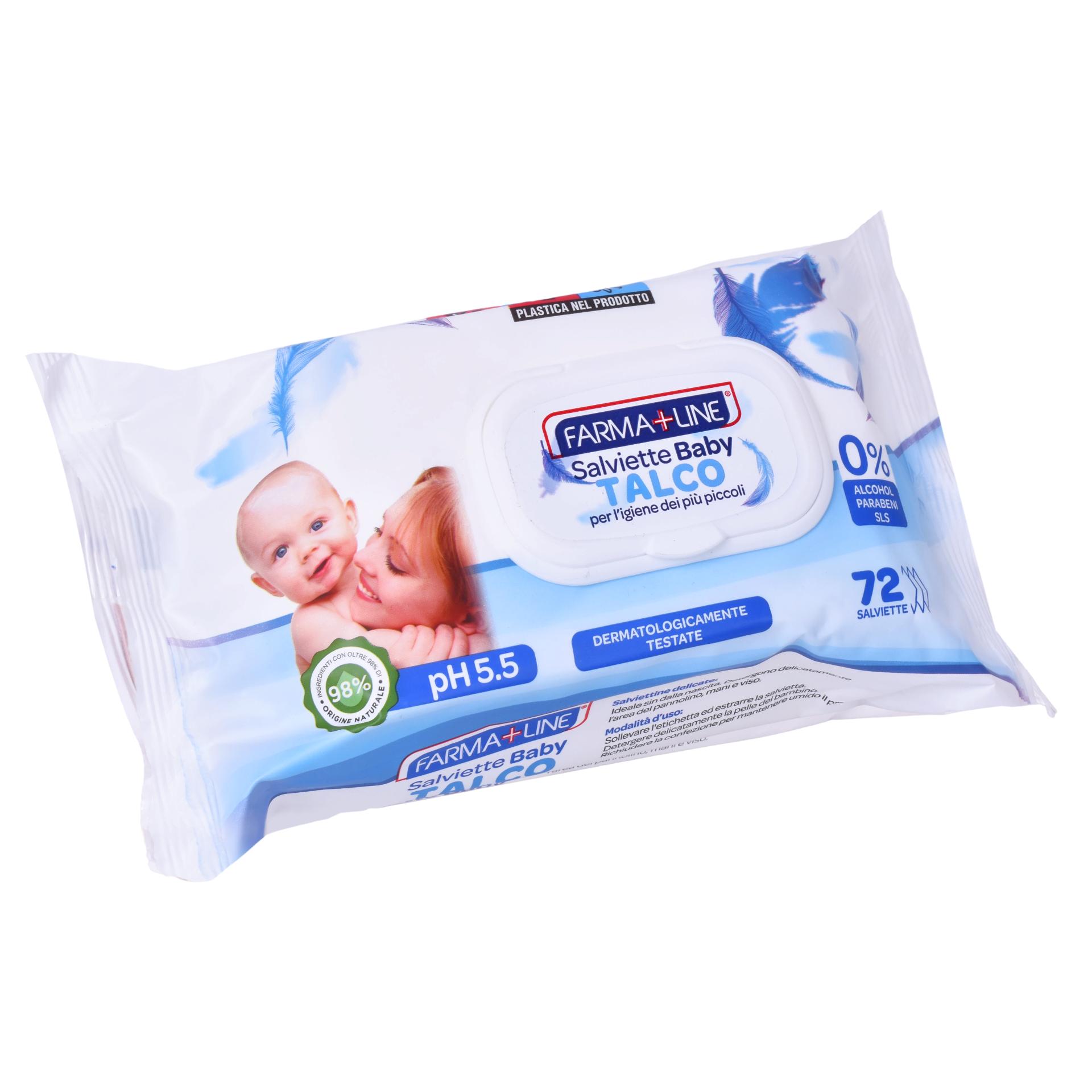TOALHITAS FARMALINE TALCO 72UN TOALHITAS FARMALINE TALCO 72UN