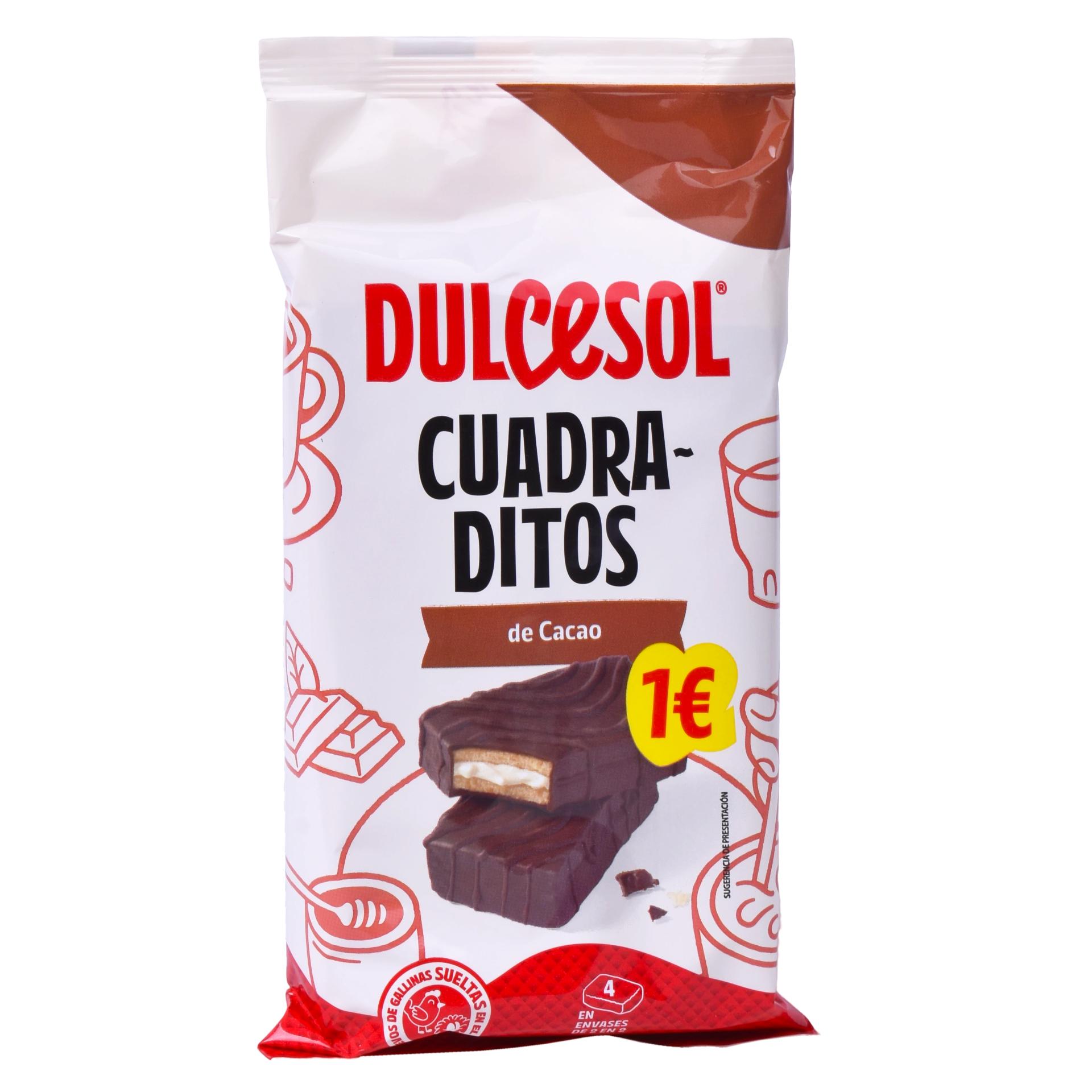 QUADRADITOS CACAU 4UN 125G PV1 QUADRADITOS CACAU 4UN 125G PV1