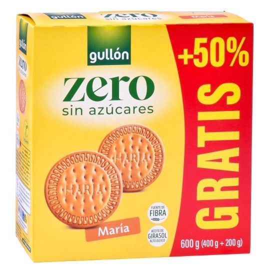 GULLON MARIA S/AÇUCAR ZERO 600G GULLON MARIA S/AÇUCAR ZERO 600G