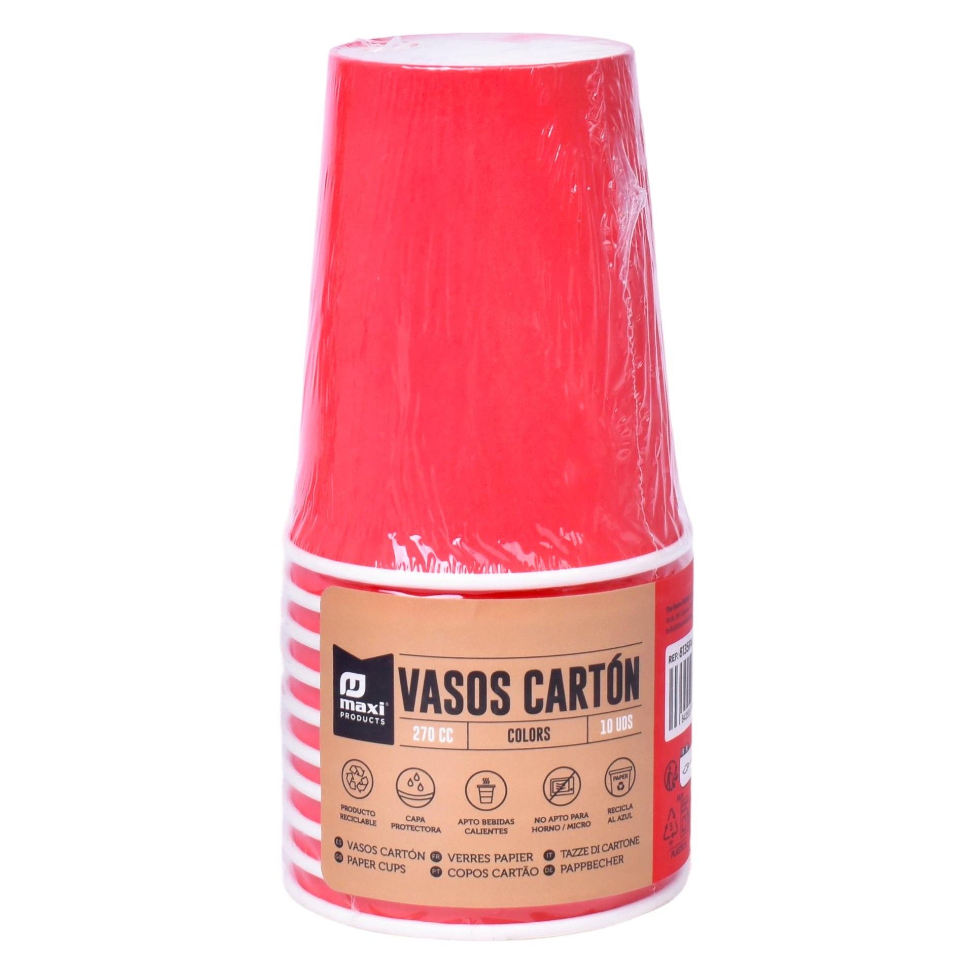 COPO CARTAO BIO VERM 270CC 10UNID 8135 CX12 COPO CARTAO BIO VERM 270CC 10UNID 8135 CX12